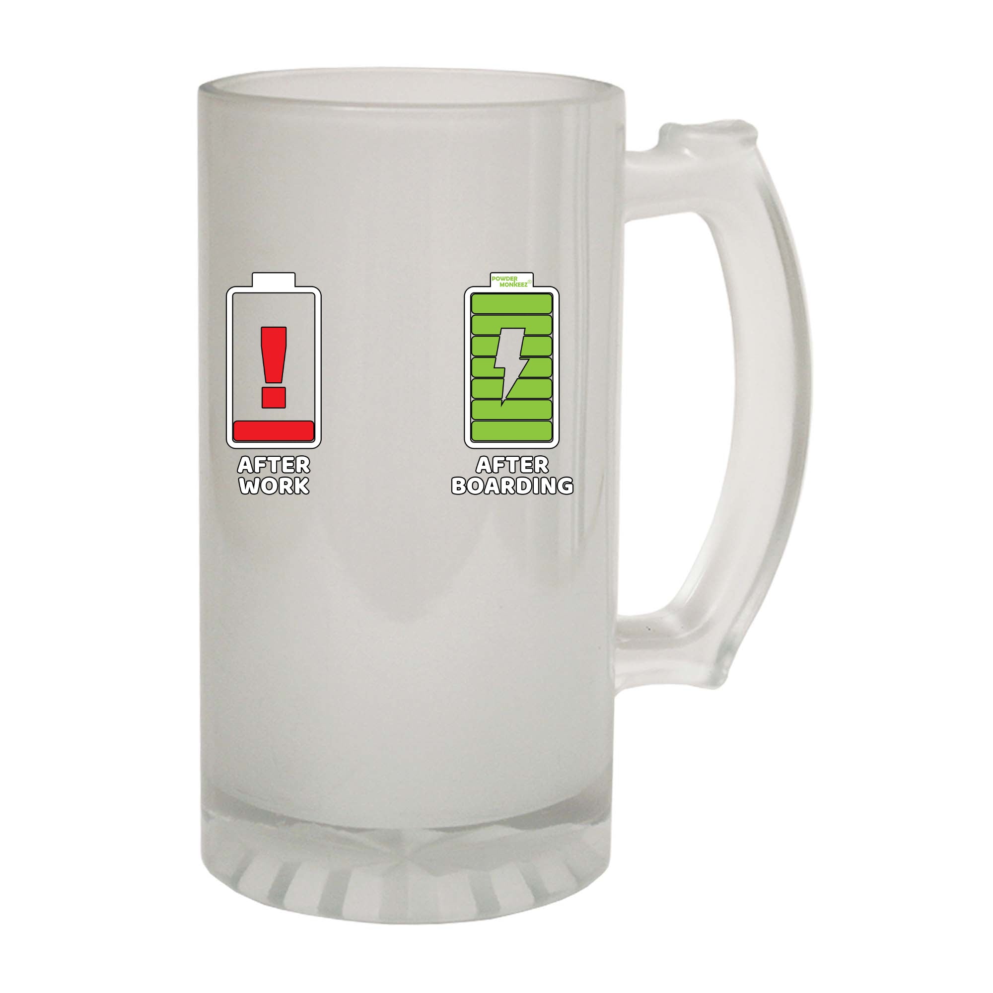 Pm After Work After Boarding - Funny Beer Stein