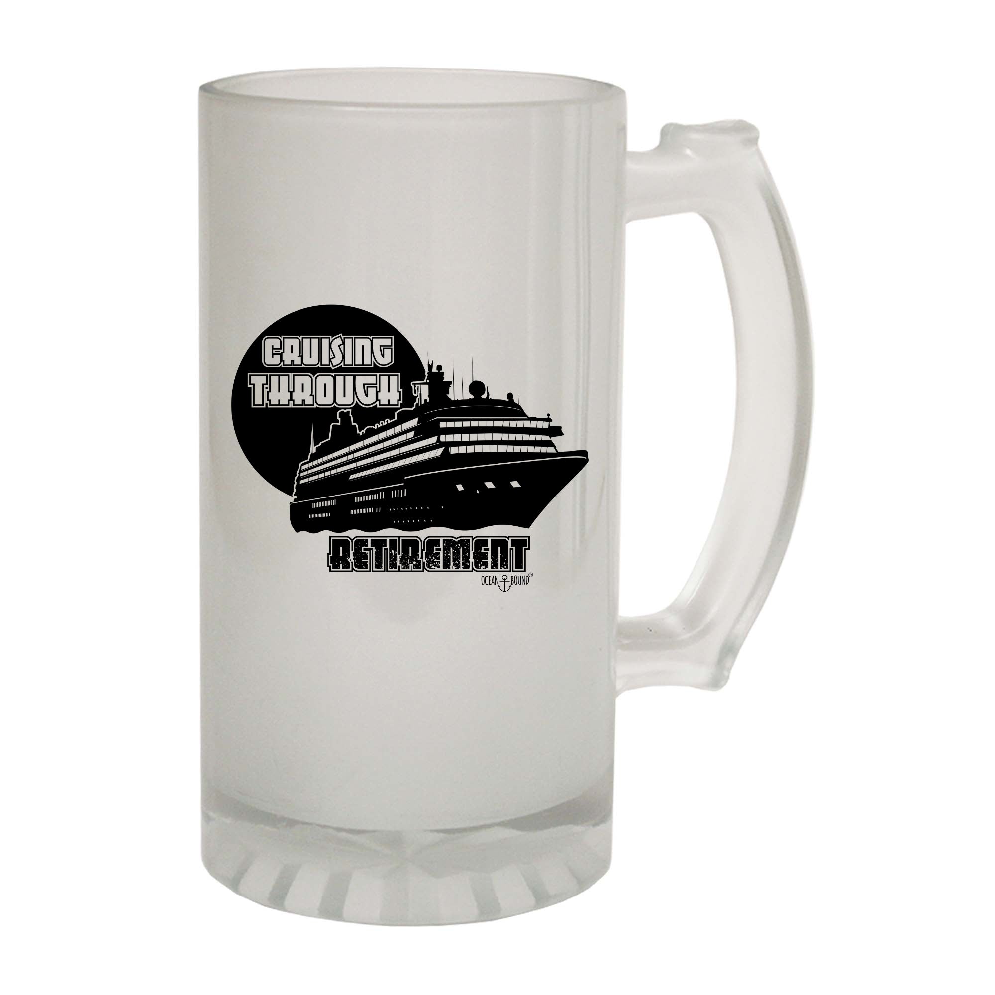 Ob Cruising Through Retirement - Funny Beer Stein