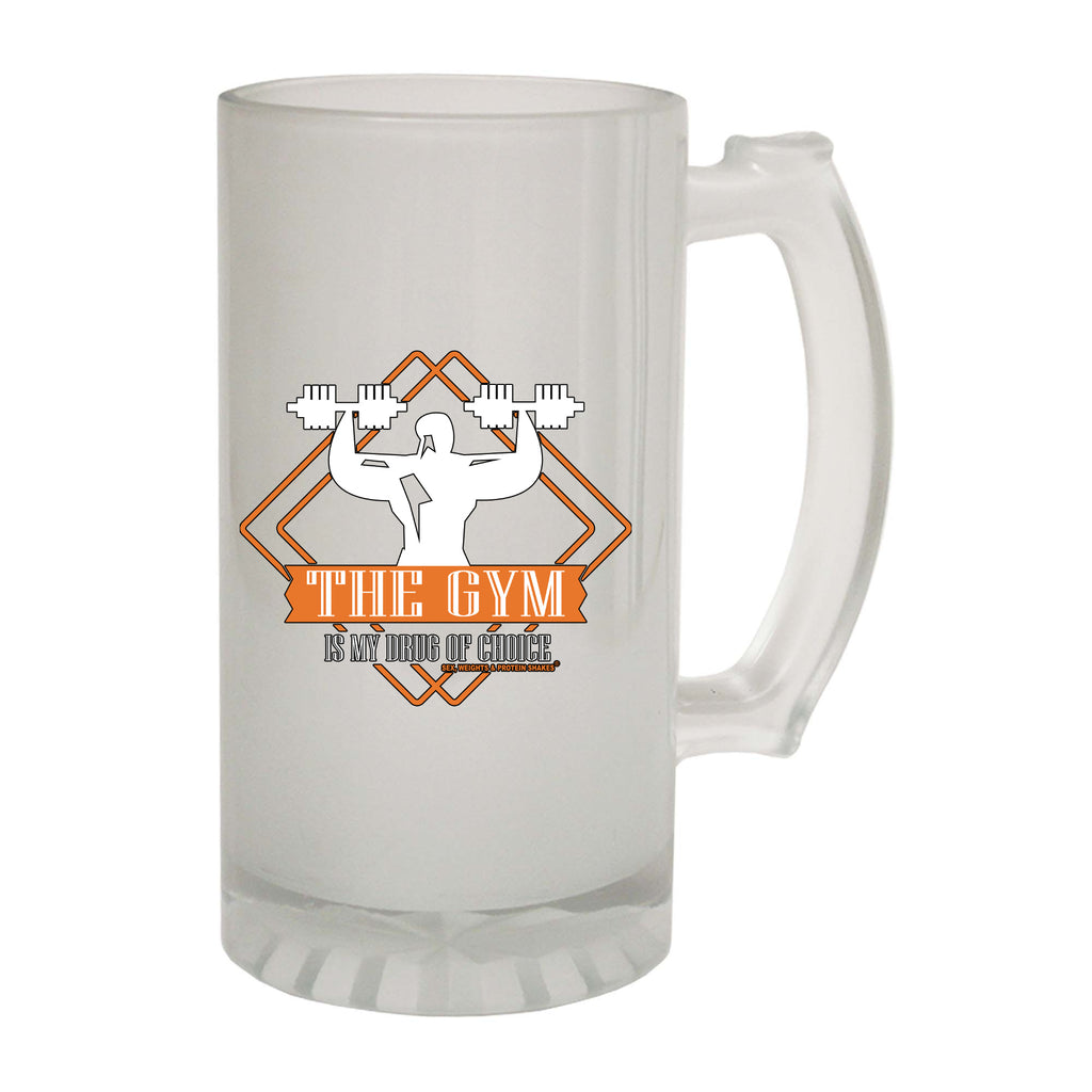 Swps Drug Of Choice Gym - Funny Beer Stein
