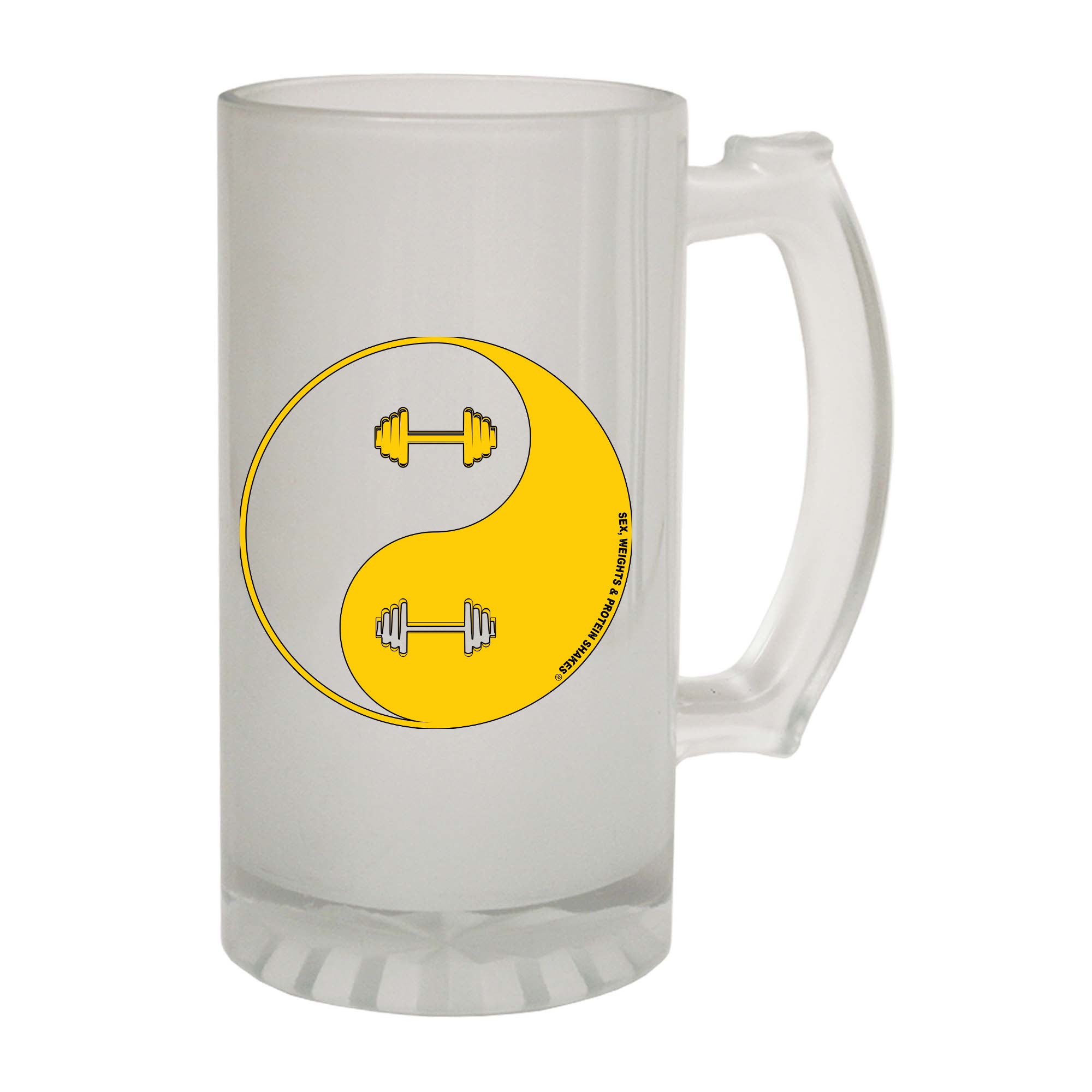 Swps Dumbbell Yin Yang - Funny Beer Stein