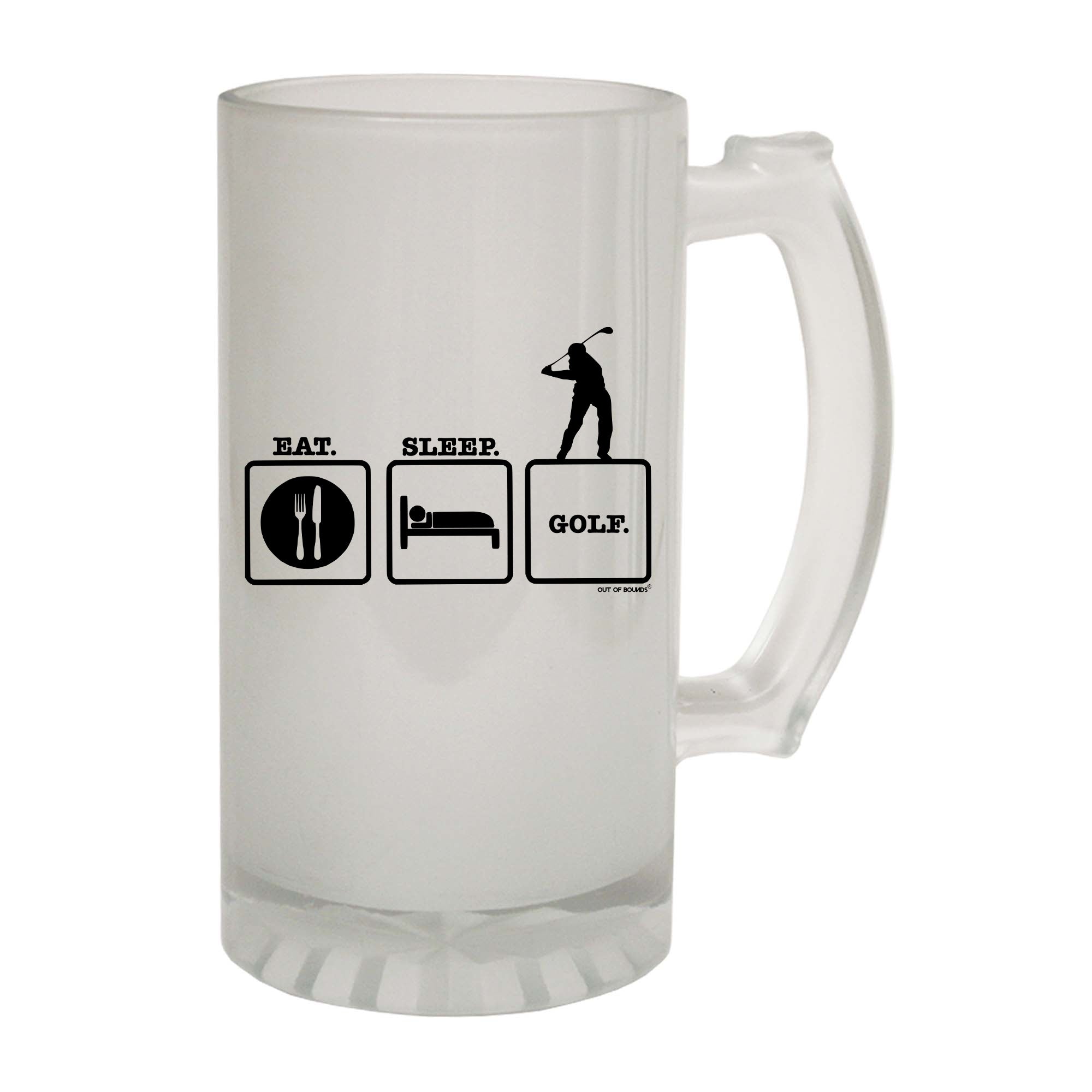Oob Eat Sleep Golf - Funny Beer Stein