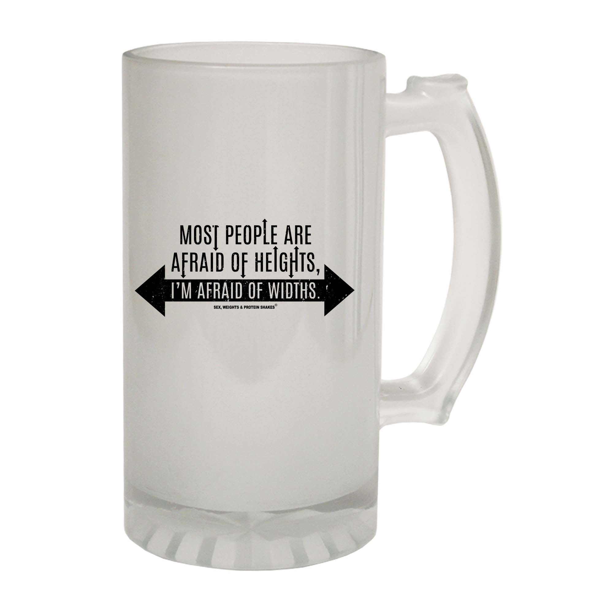 Swps Most People Afraid Heights - Funny Beer Stein
