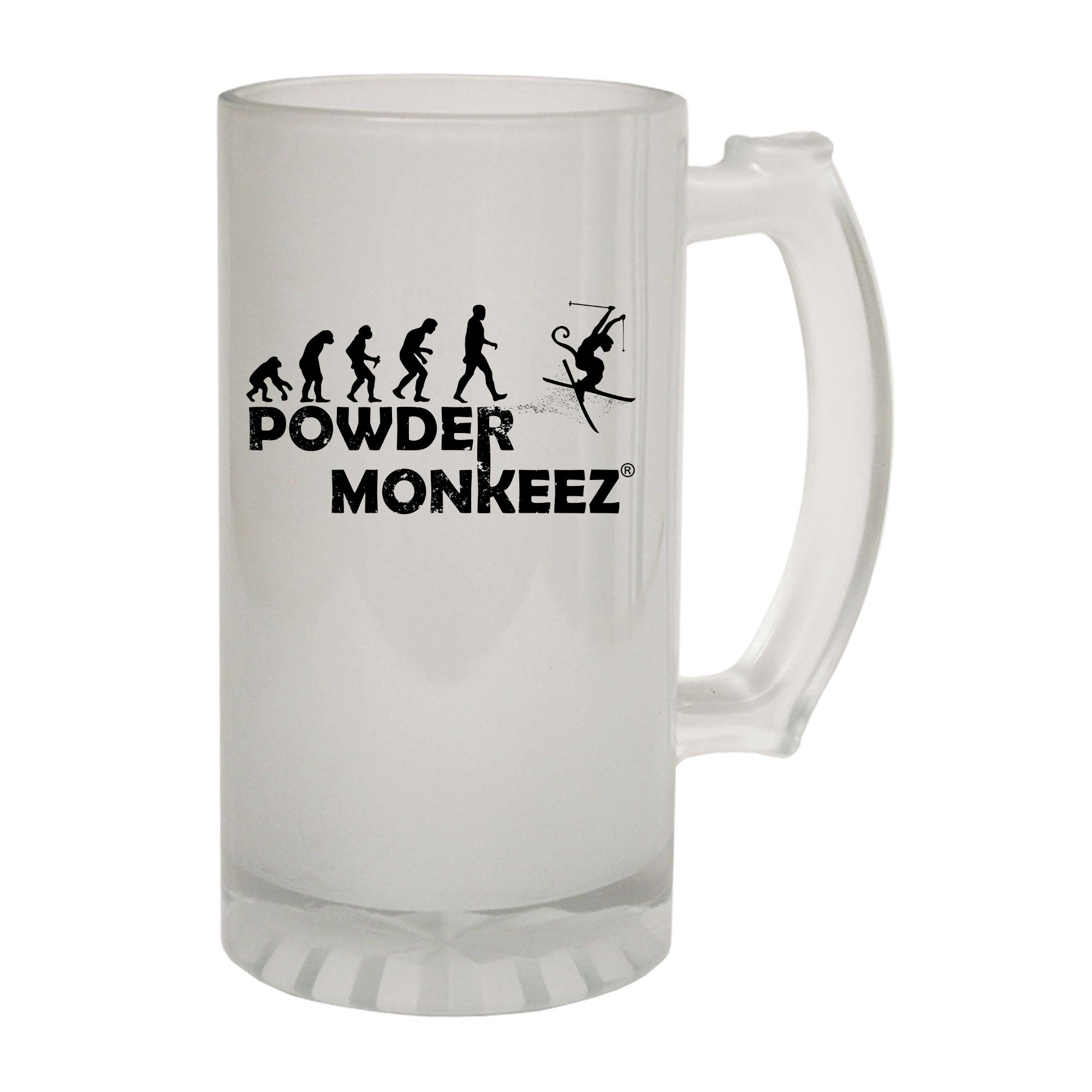 Pm Powder Monkeez Evolution - Funny Beer Stein