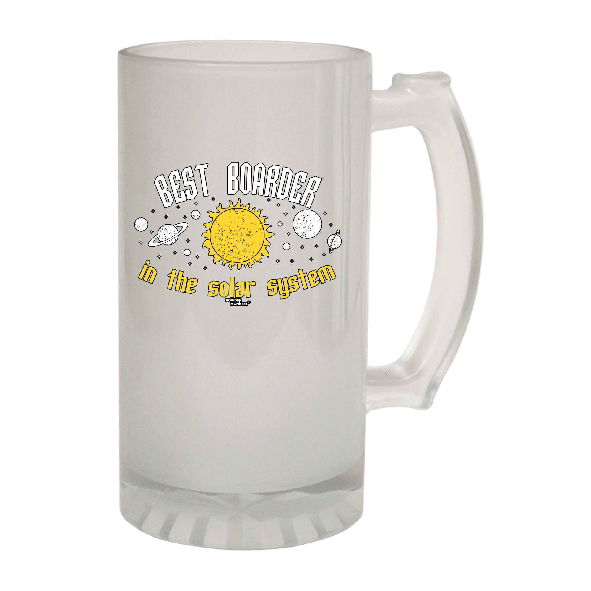 Pm Best Boarder In The Solar System - Funny Beer Stein