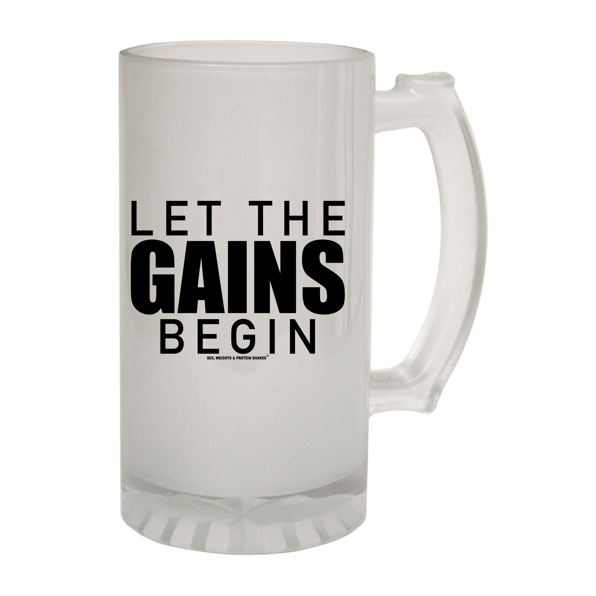 Swps Let The Gains Begin - Funny Beer Stein