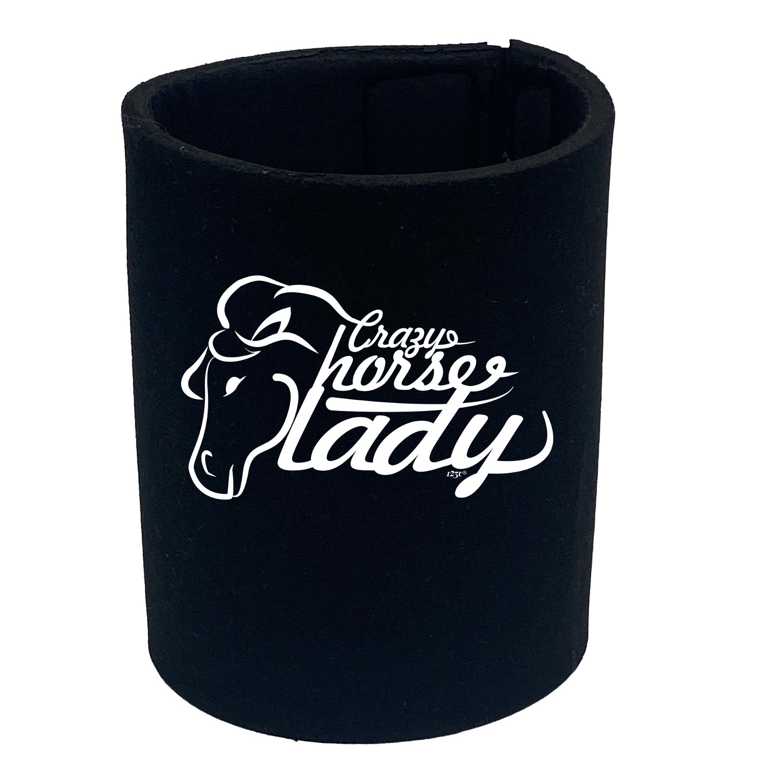 Crazy Horse Lady Pony - Funny Stubby Holder