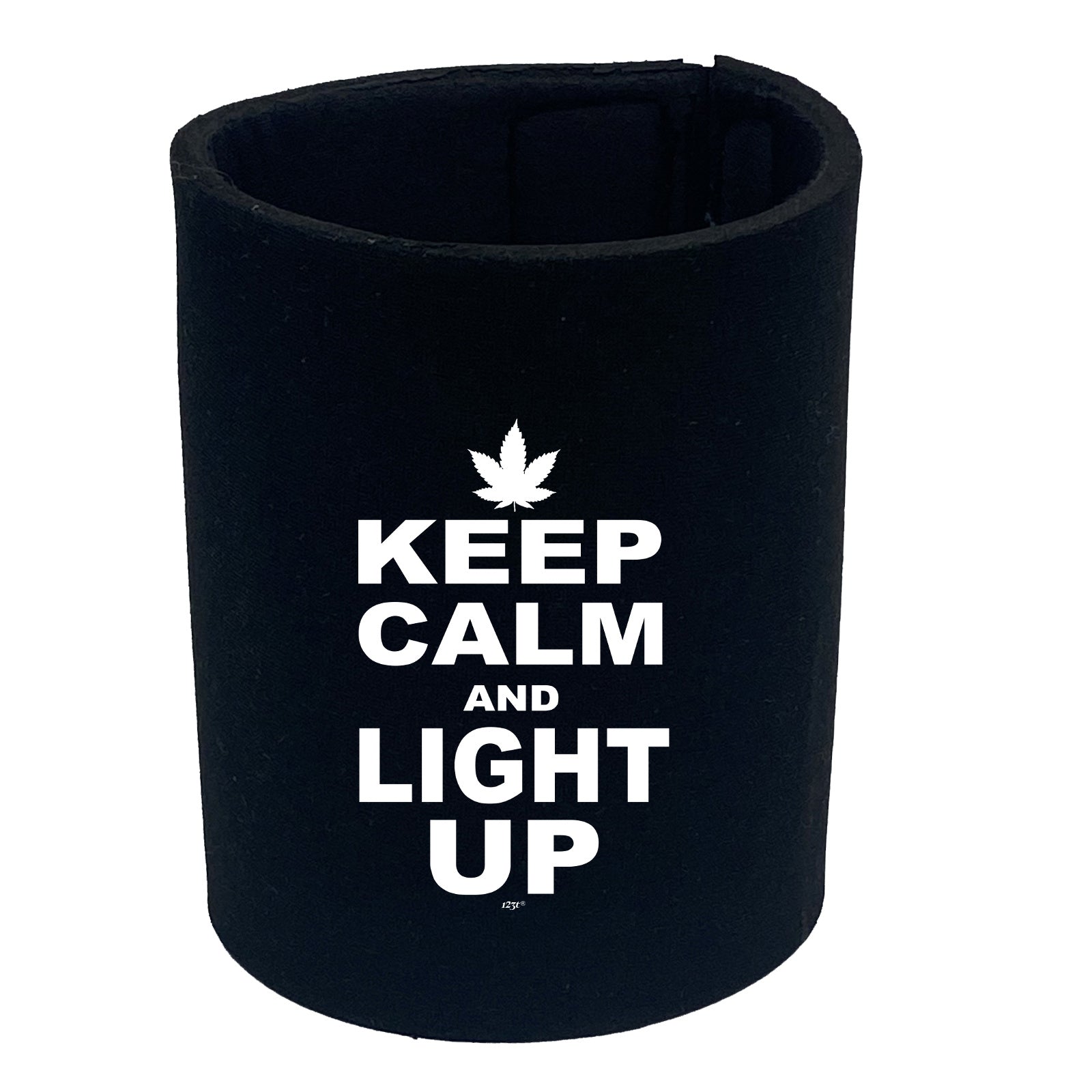 Keep Calm And Light Up - Funny Stubby Holder