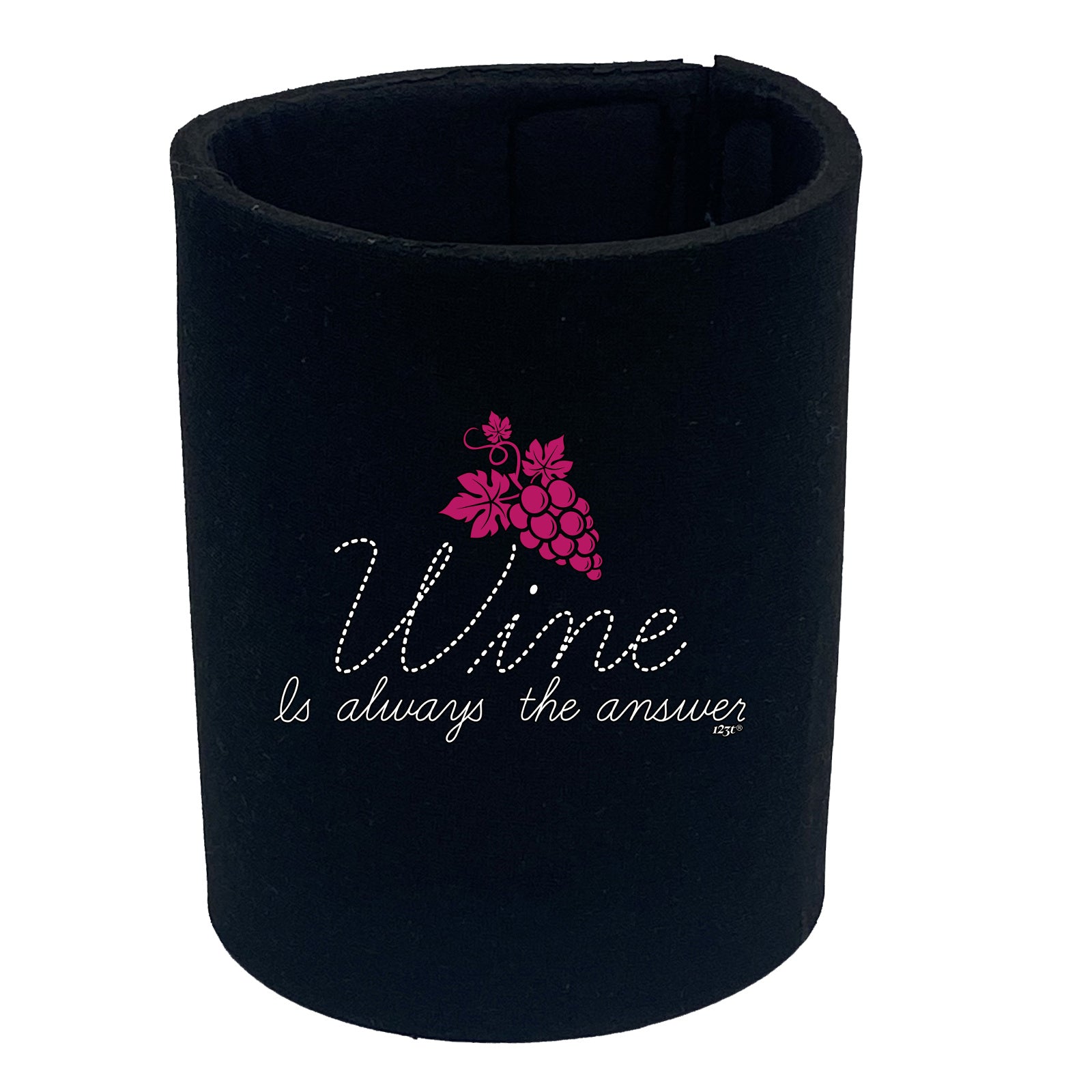 Wine Is Always The Answer - Funny Stubby Holder