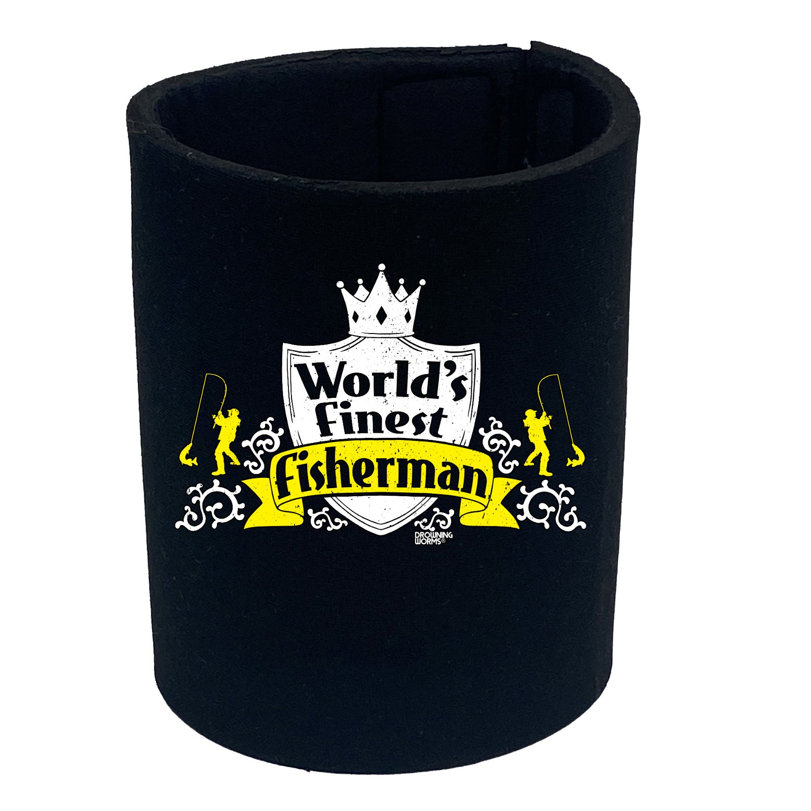 Dw Worlds Finest Fisherman - Funny Stubby Holder