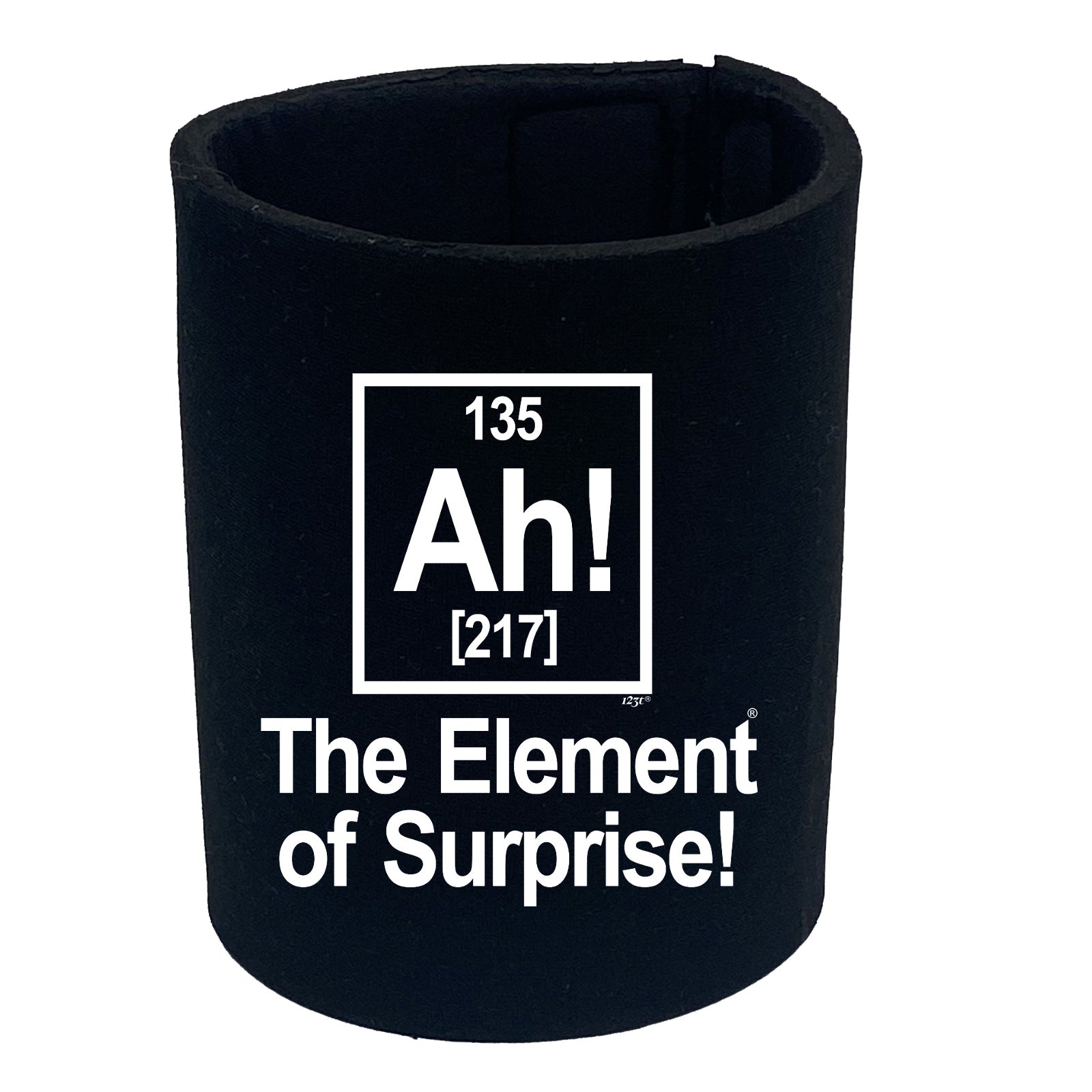 The Element Of Surprise White - Funny Stubby Holder