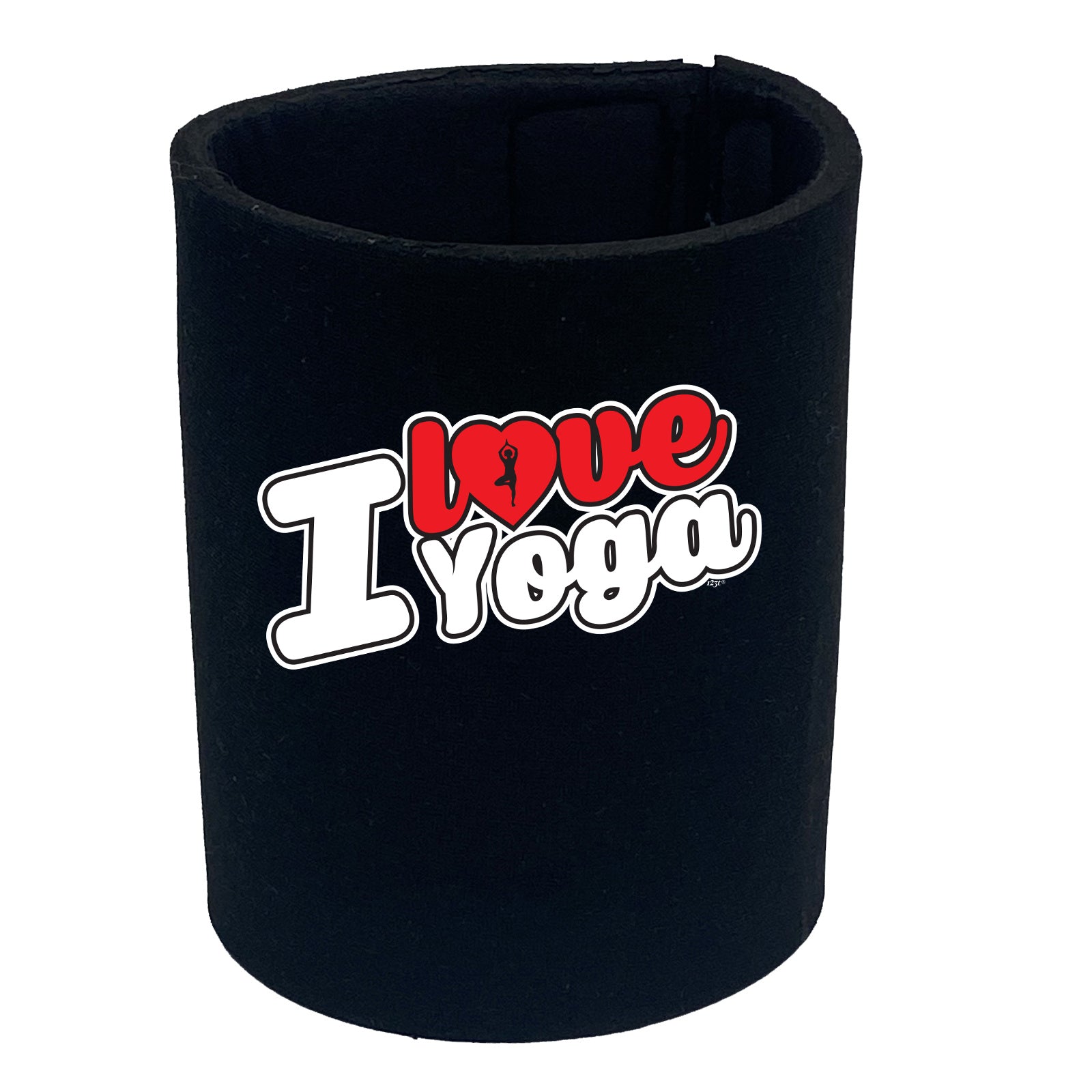 Love Yoga Stencil - Funny Stubby Holder