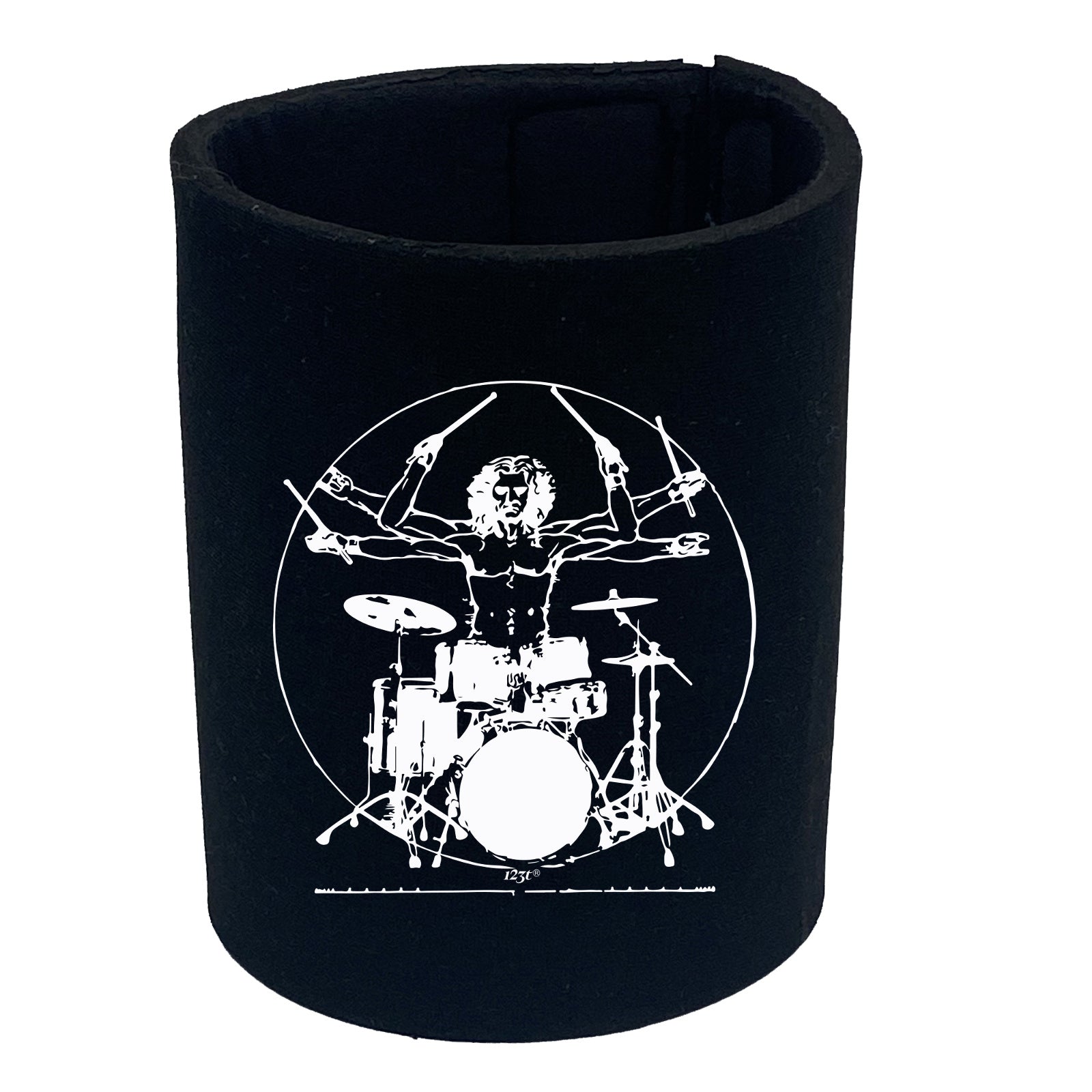Leonardo Drummer Music White - Funny Stubby Holder