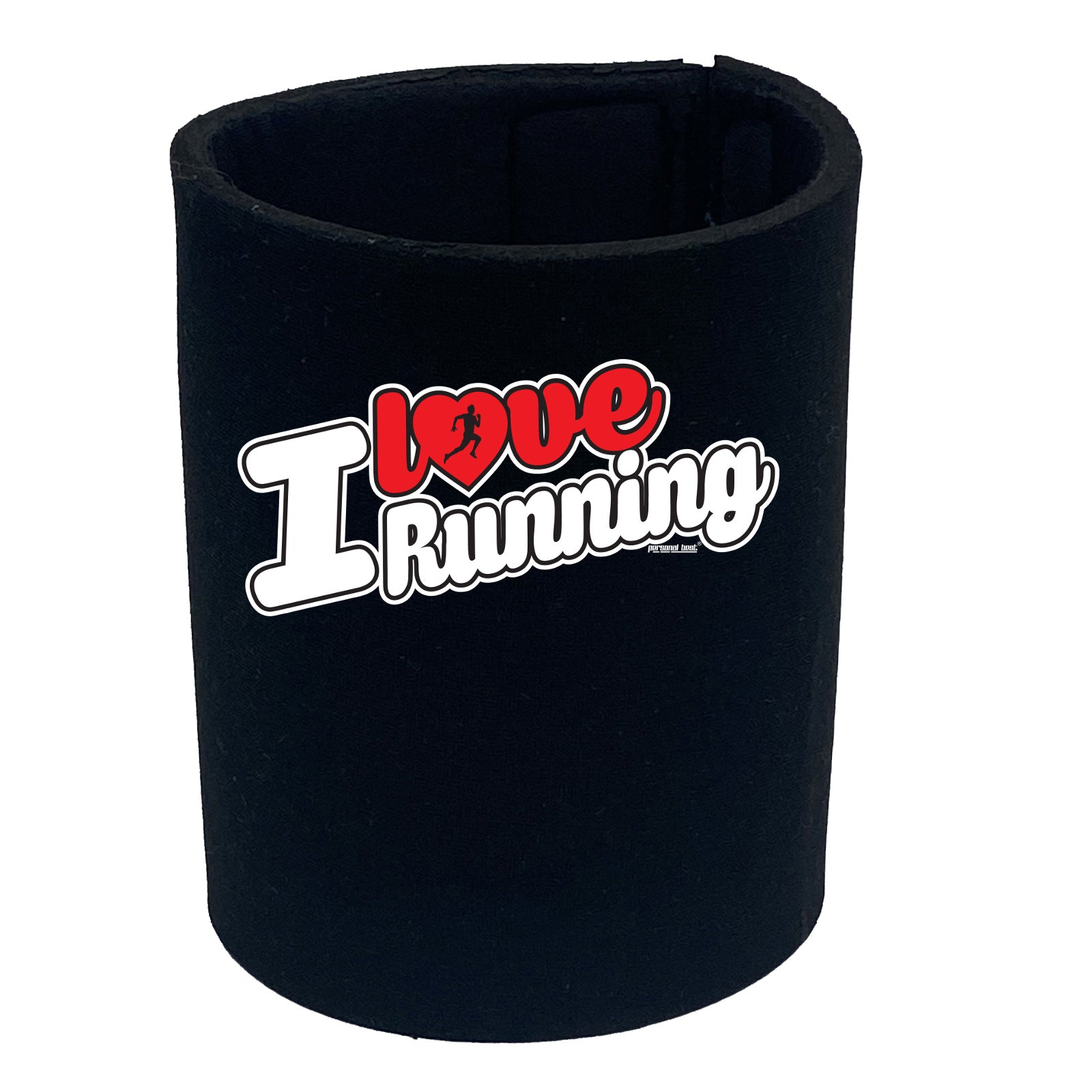 Pb I Love Running Stencil - Funny Stubby Holder