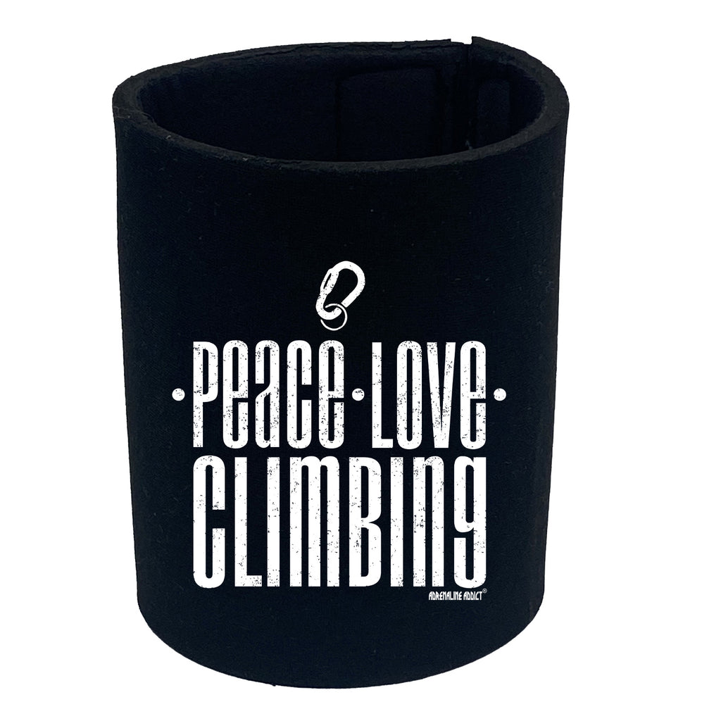 Aa Peace Love Climbing - Funny Stubby Holder