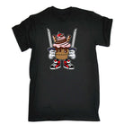 Ice Cream Ninja Cartoon - Mens Funny T-Shirt Tshirts