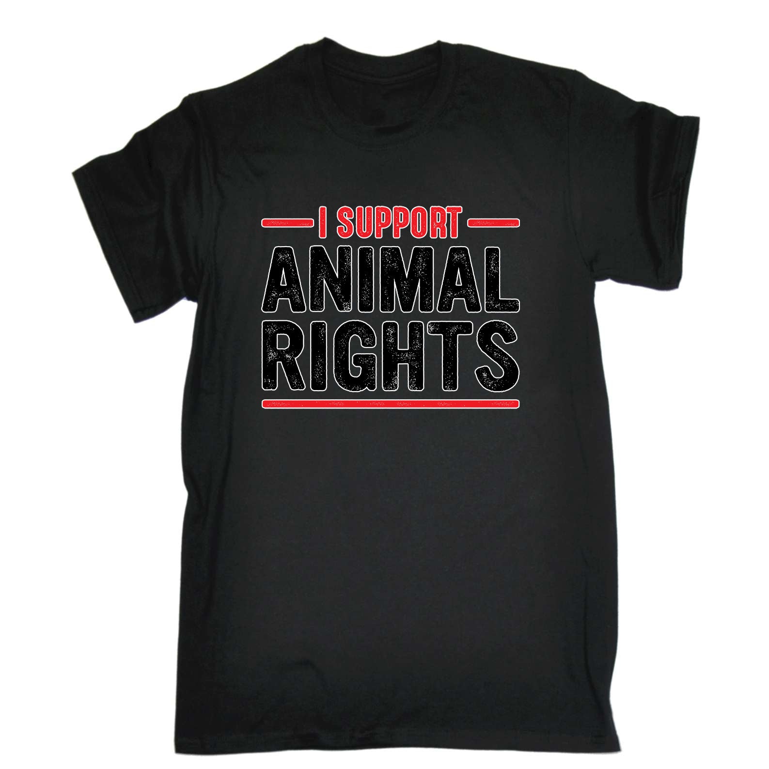 I Support Animal Rights Vegan - Mens Funny T-Shirt Tshirts