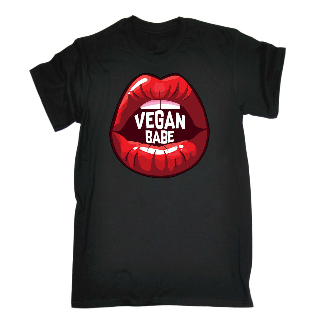 Vegan Babe Lips Food - Mens Funny T-Shirt Tshirts