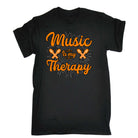 Music Is My Therapy Guitar Bass Electric - Mens Funny T-Shirt Tshirts