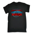 Wake Up Happy Sleep With An Electrician Sparky - Mens Funny T-Shirt Tshirts