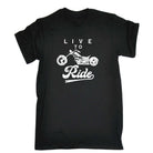 Live To Ride Motorcycle Motorbike - Mens Funny T-Shirt Tshirts