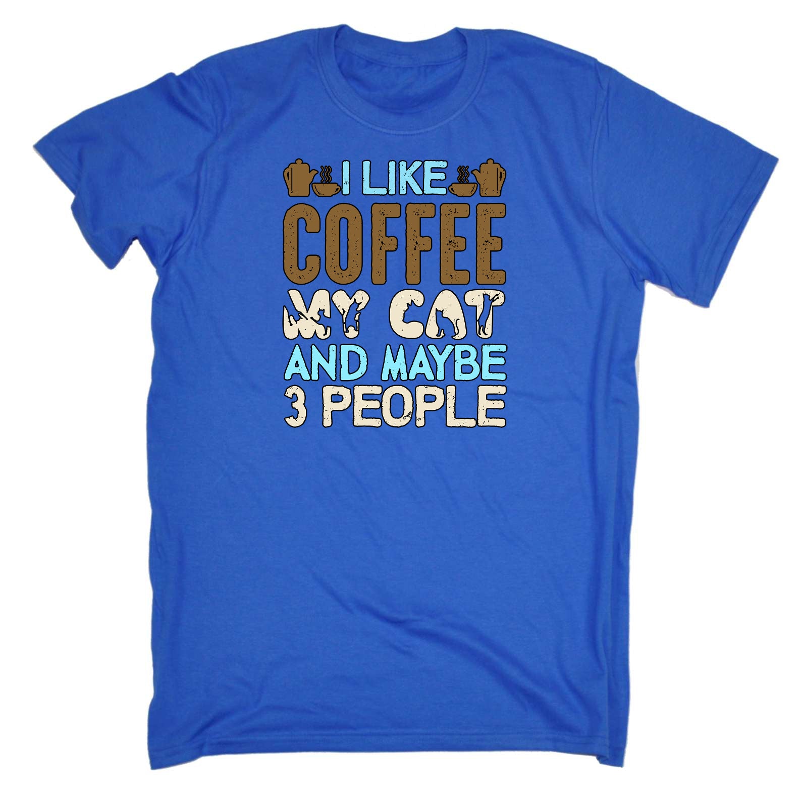 I Like Coffee My Can And 3 People - Mens Funny T-Shirt Tshirts
