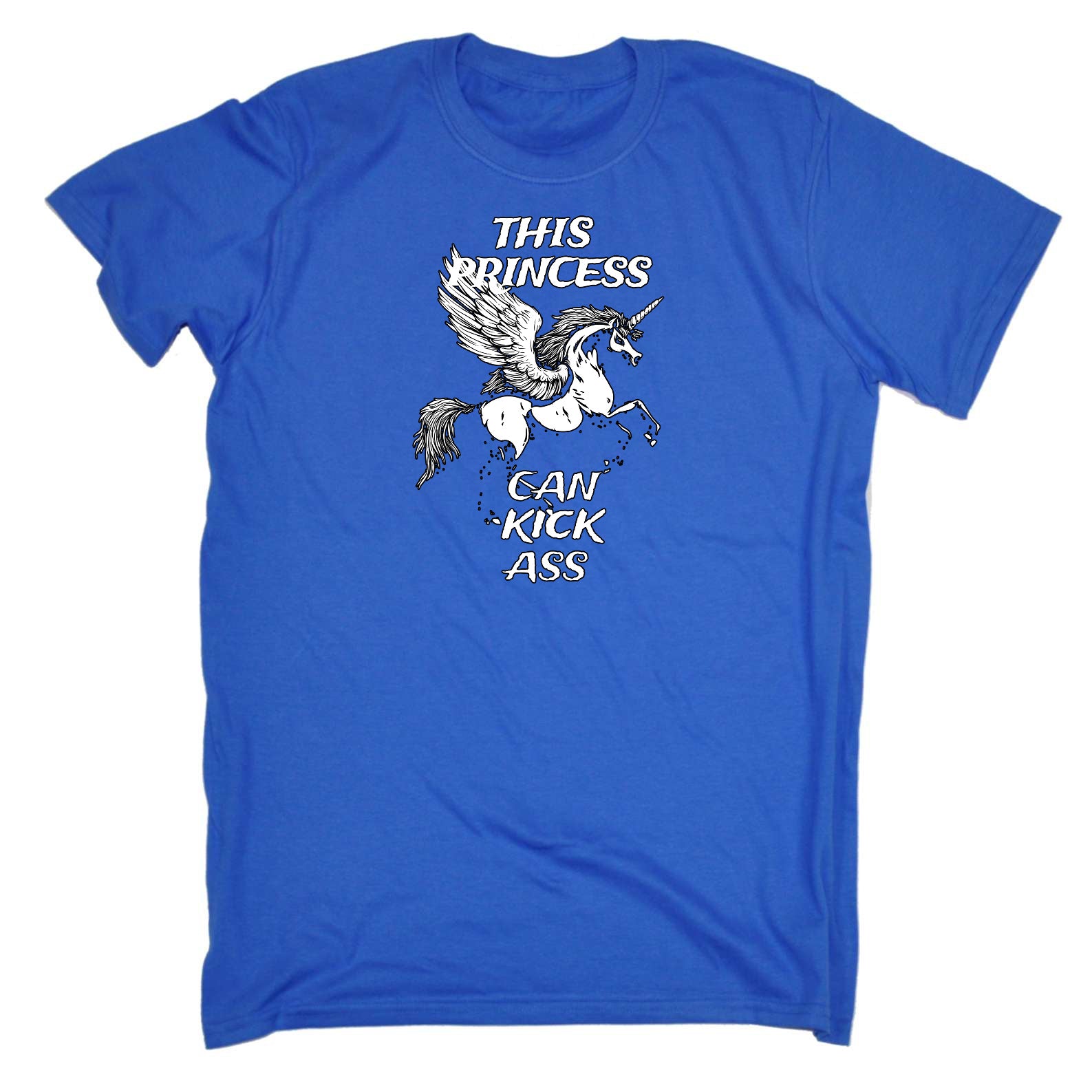 Kickass Princess Unicorn - Mens Funny T-Shirt Tshirts