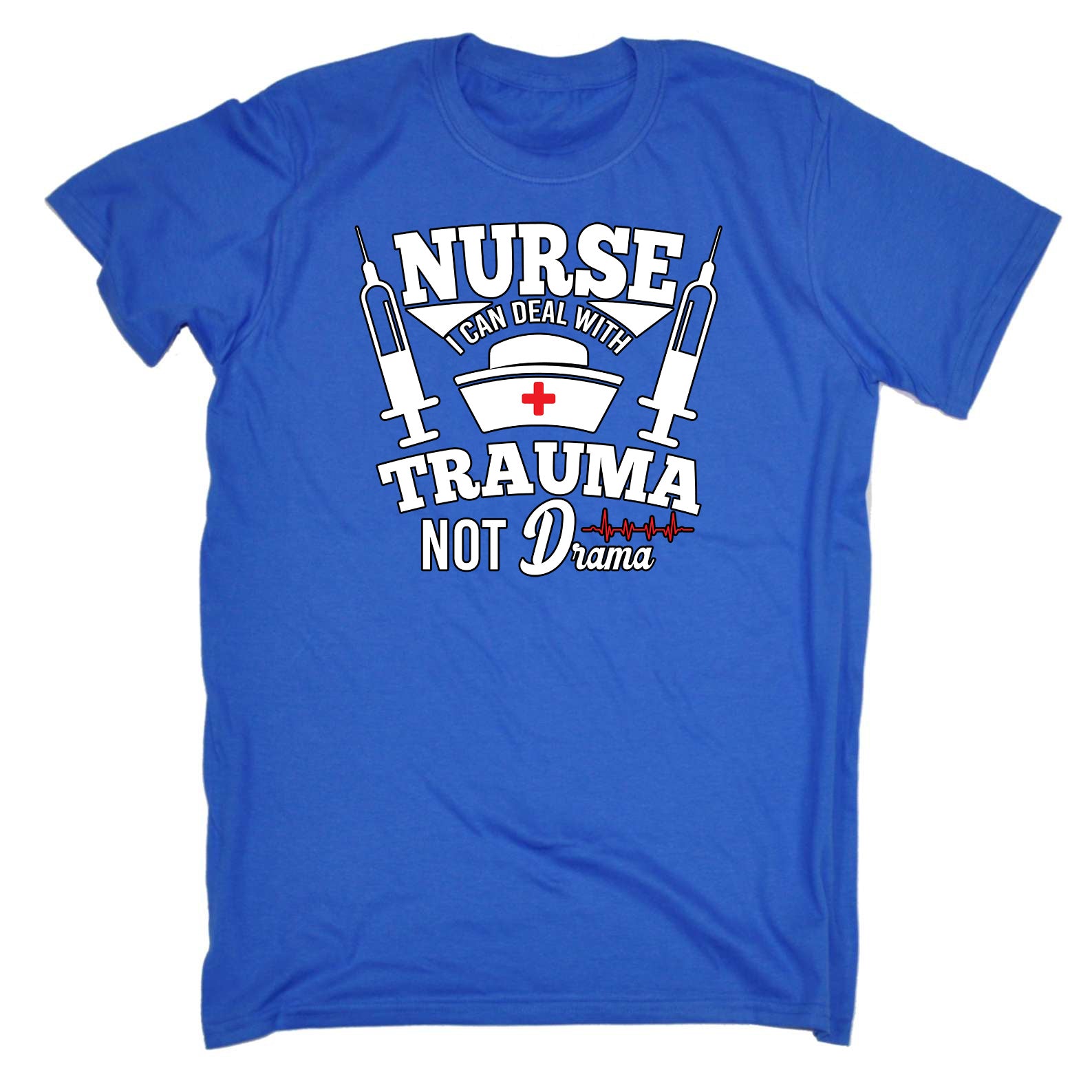 Nurse Can Deal With Trauma Not Drama - Mens Funny T-Shirt Tshirts