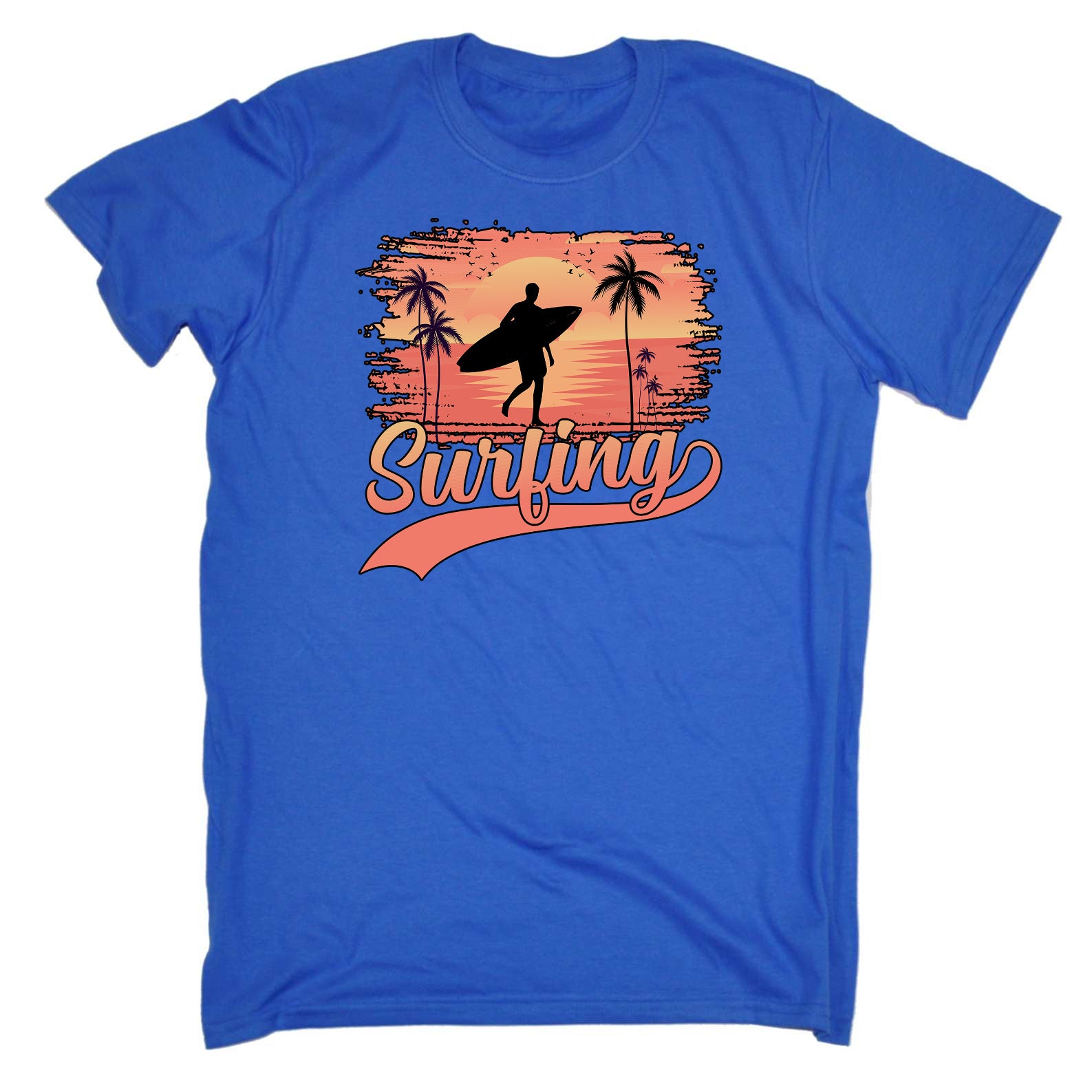 Surfing Summer Surf - Mens Funny T-Shirt Tshirts
