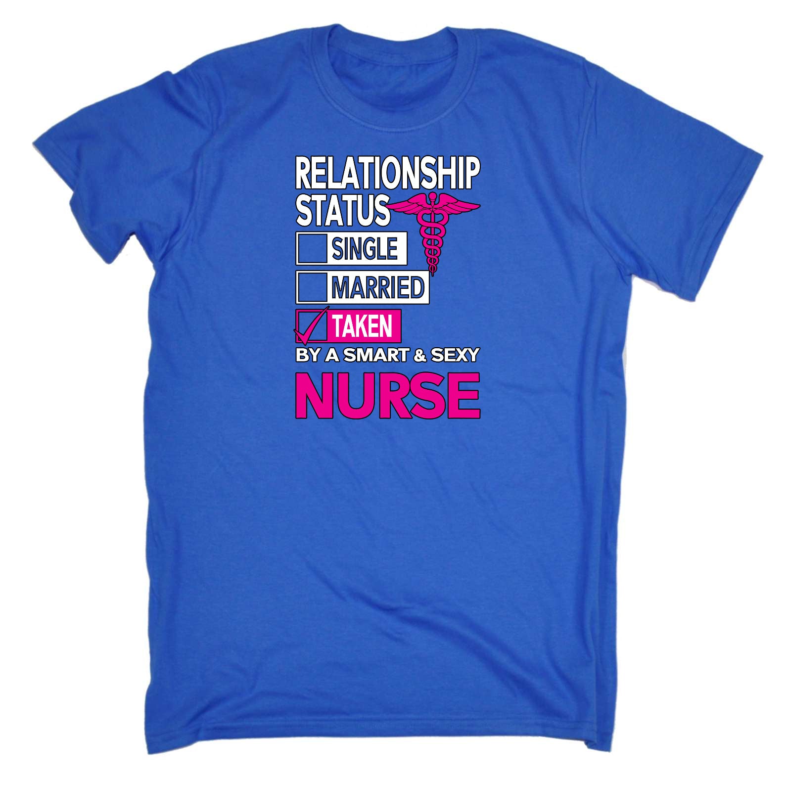 Nurse Relationship Status Single Married Taken - Mens Funny T-Shirt Tshirts