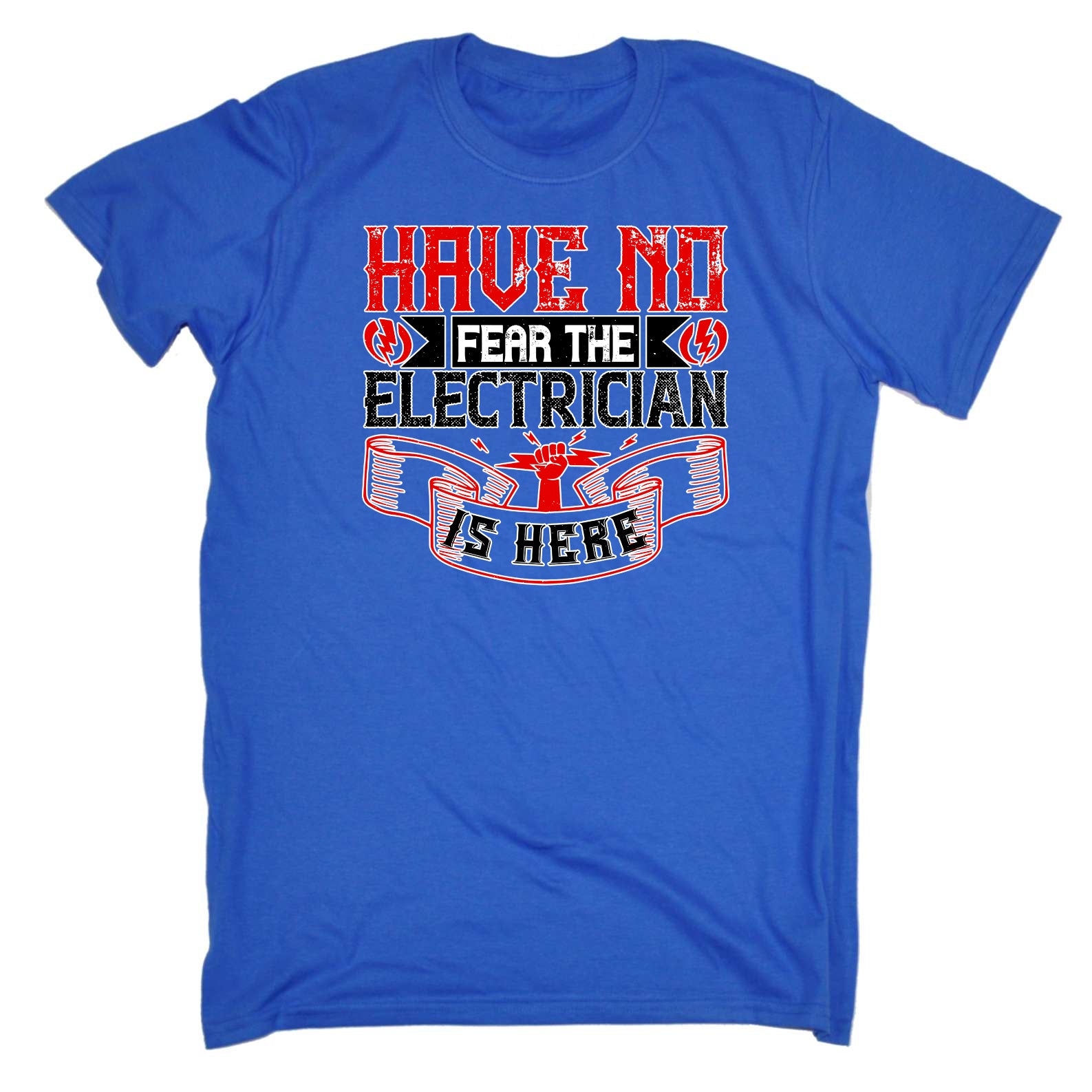 Have No Fear The Electrician Is Here Sparky - Mens Funny T-Shirt Tshirts