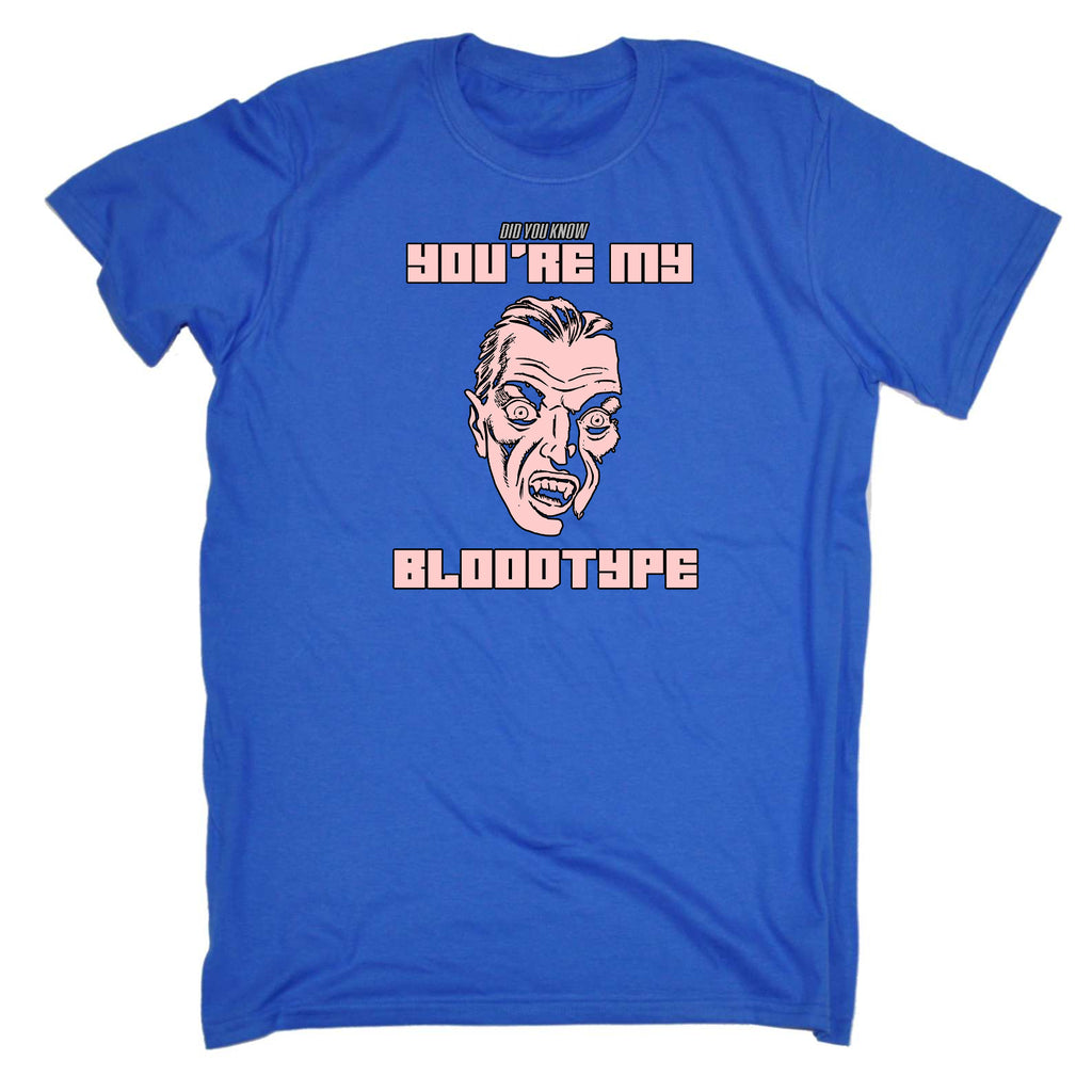 Youre Not My Bloodtype Halloween - Mens Funny T-Shirt Tshirts