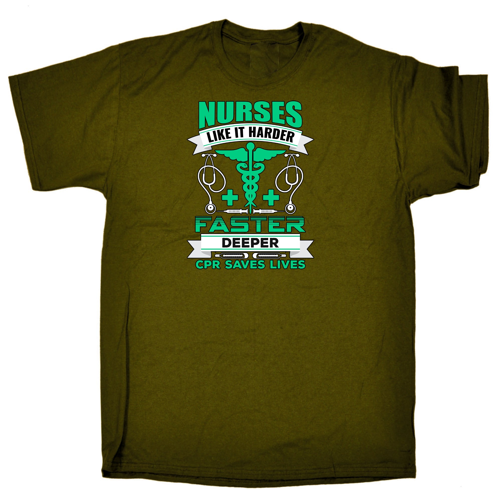Nurses Like It Harder Faster Deeper - Mens Funny T-Shirt Tshirts