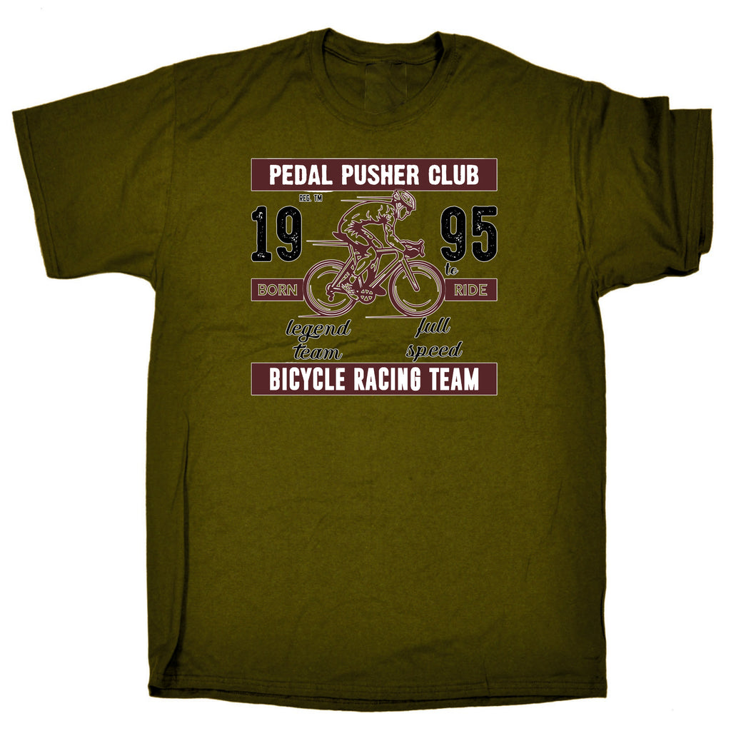 Pedal Pusher Club Cycling Bicycle Bike - Mens Funny T-Shirt Tshirts