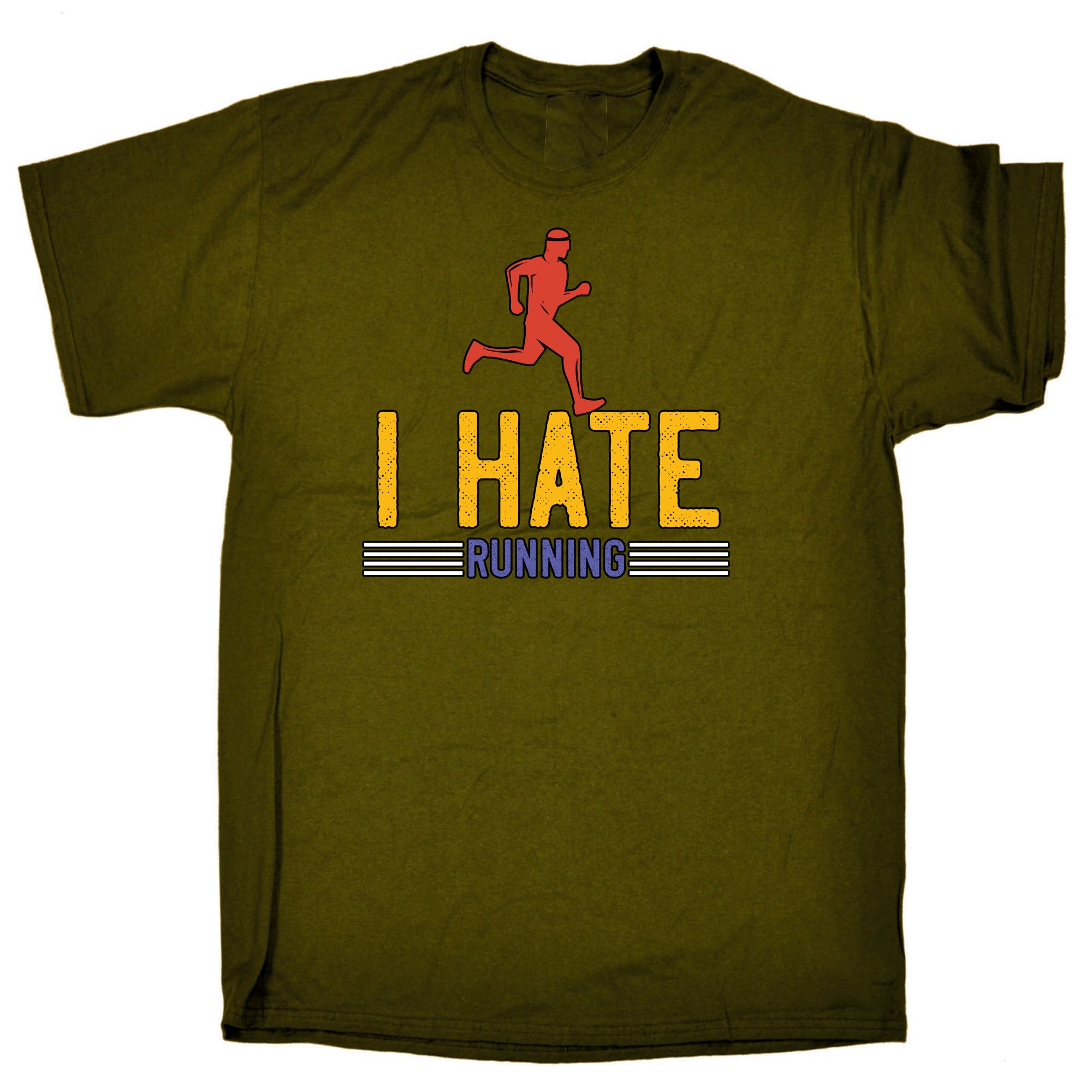 I Hate Running - Mens Funny T-Shirt Tshirts