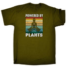 Vegan Powered By Plants - Mens Funny T-Shirt Tshirts