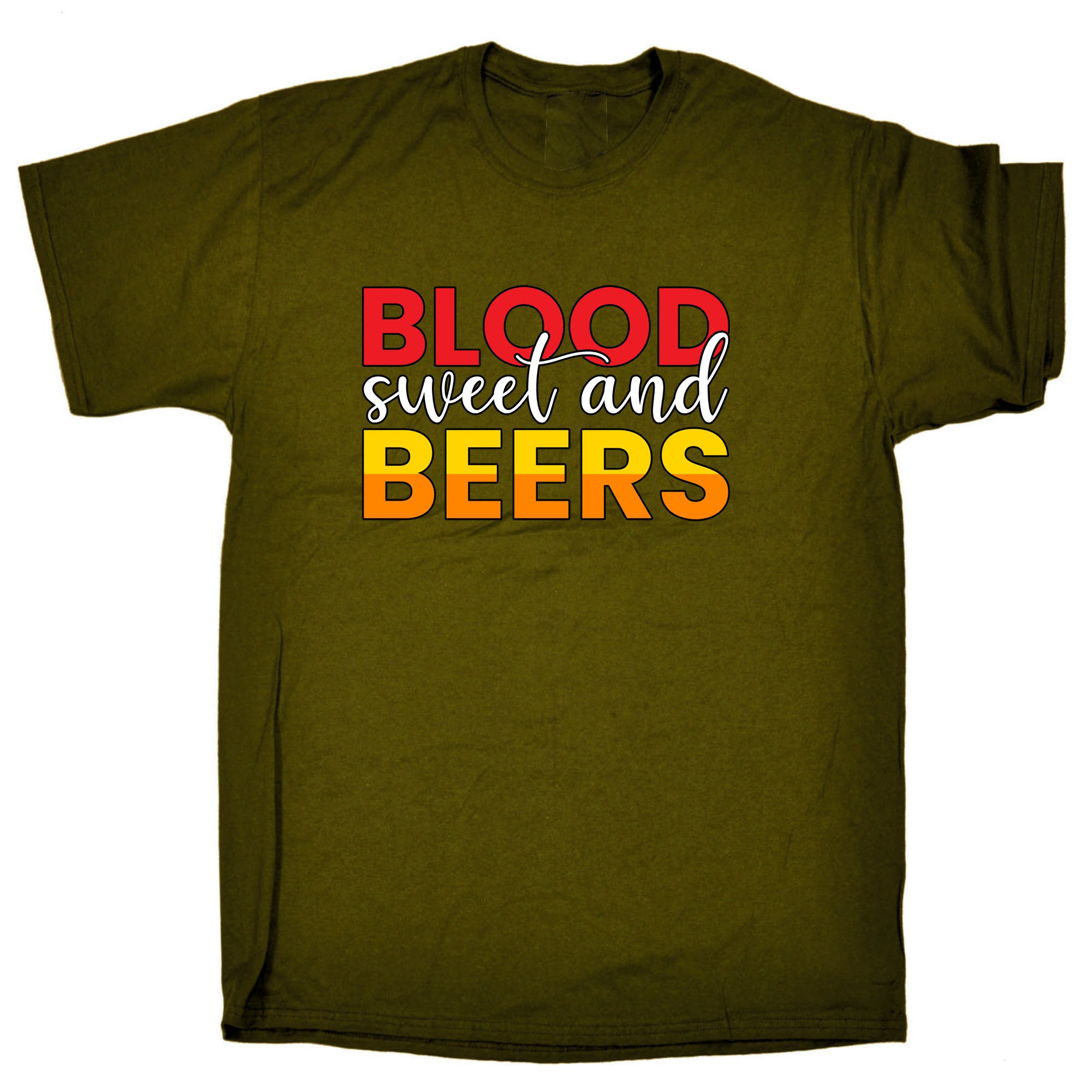 Blood Sweat Beers Colour V2 Alcohol - Mens Funny T-Shirt Tshirts