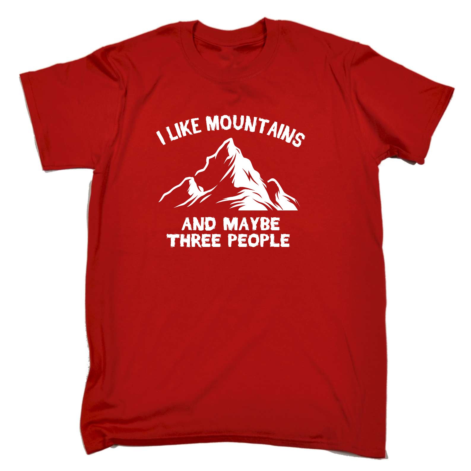I Live Mountains And 3 People Mountain Climbing - Mens Funny T-Shirt Tshirts