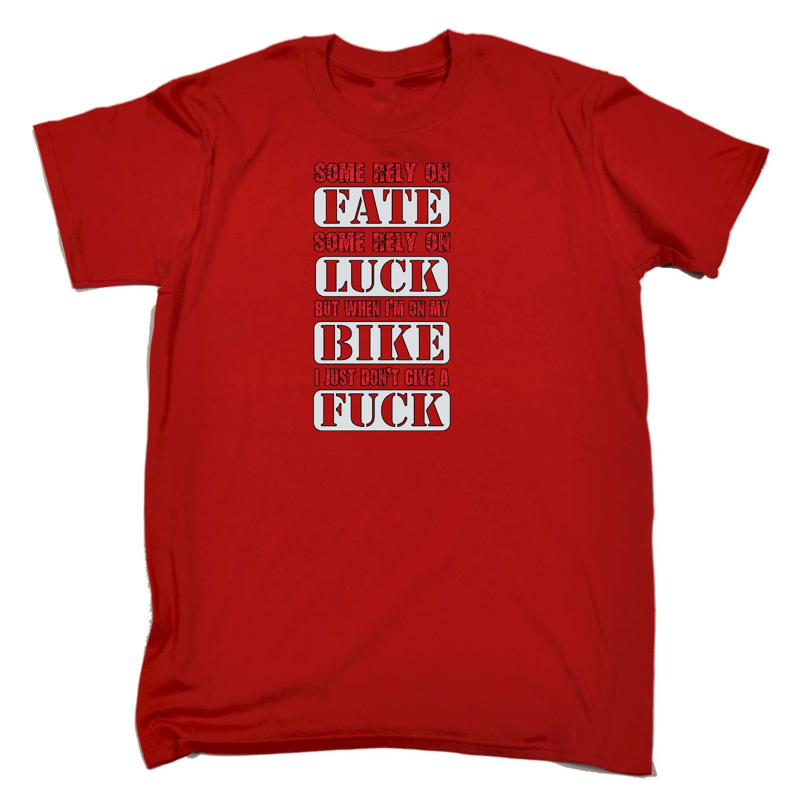 Some Reply On Fate Luck Motorbike Motorcycle - Mens Funny T-Shirt Tshirts