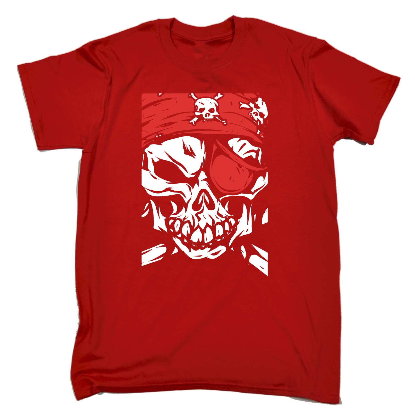 Pirate Skull Fashion - Mens Funny T-Shirt Tshirts
