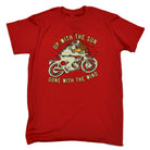 Up With The Sun Gone With The Wind Motorbike Motorcycle - Mens Funny T-Shirt Tshirts