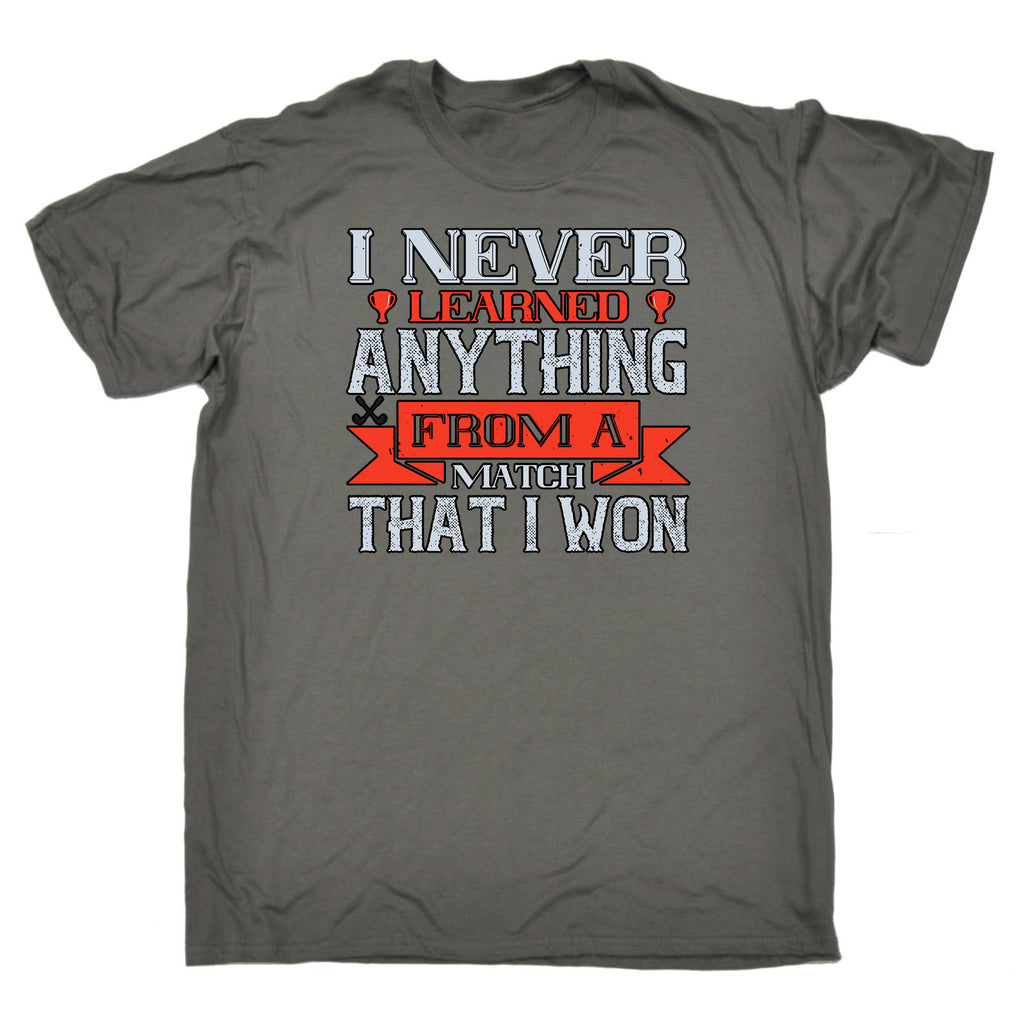 Golf I Never Learned Anything From A Match That I Won - Mens Funny T-Shirt Tshirts