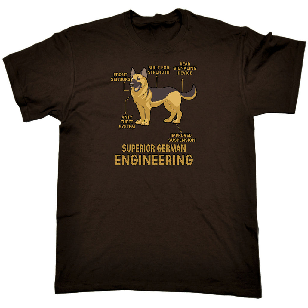 Superior German Engineering German Shepard Dog - Mens Funny T-Shirt Tshirts