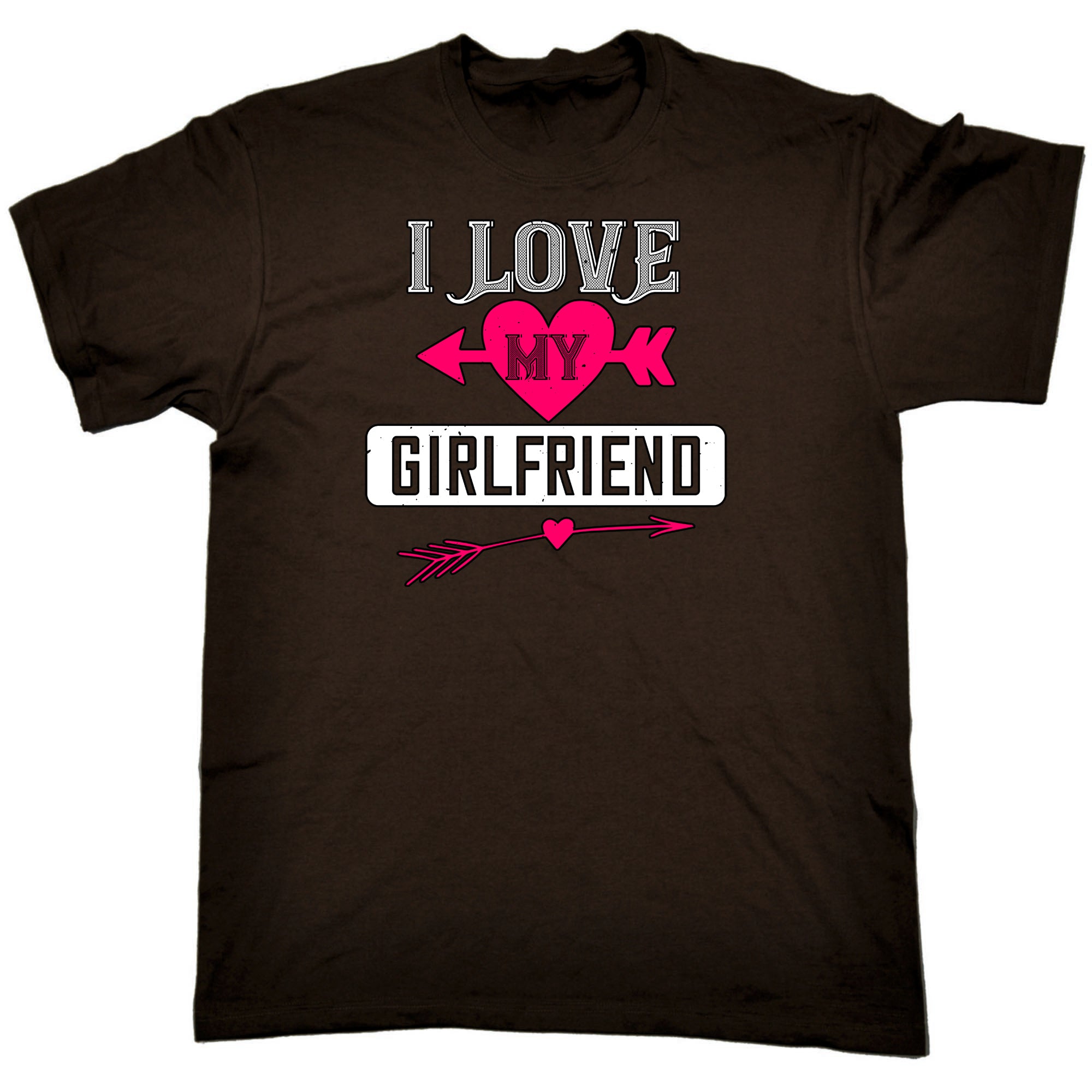 I Love My Girlfriend Valentine - Mens Funny T-Shirt Tshirts