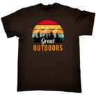 Great Outdoors Camping Camp Hiking - Mens Funny T-Shirt Tshirts