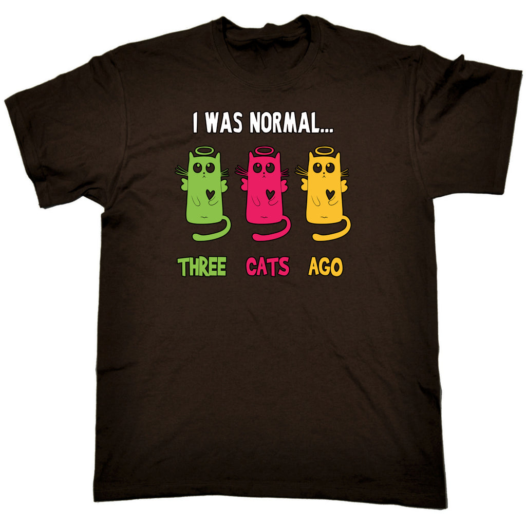 I Was Normal Three Cats Ago V2 Kitten Pussy Cat - Mens Funny T-Shirt Tshirts