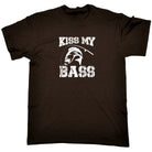 Kiss My Bass Fishing Angling Fish - Mens Funny T-Shirt Tshirts