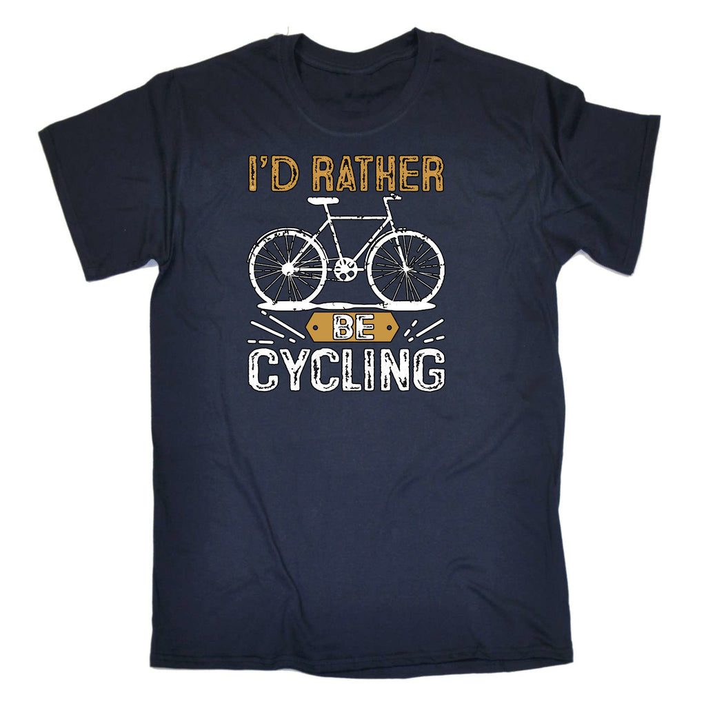 Id Rather Be Cycling Cycling Bicycle Bike - Mens Funny T-Shirt Tshirts