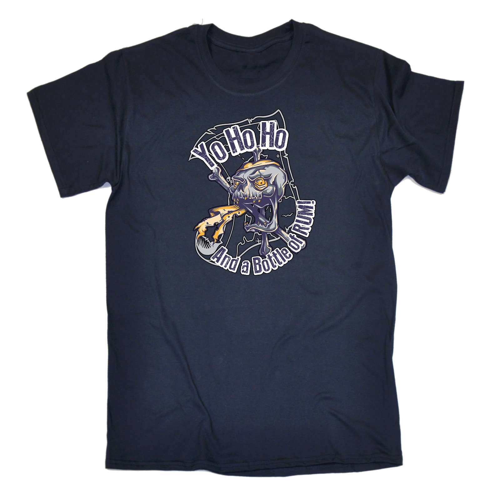 Yo Ho Ho And A Bottle Of Rum - Mens Funny T-Shirt Tshirts