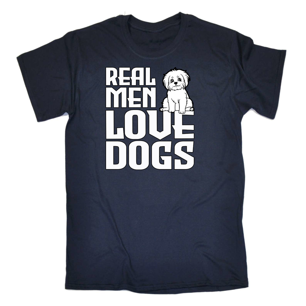 Real Men Love Dogs Dog Animal Pet - Mens Funny T-Shirt Tshirts