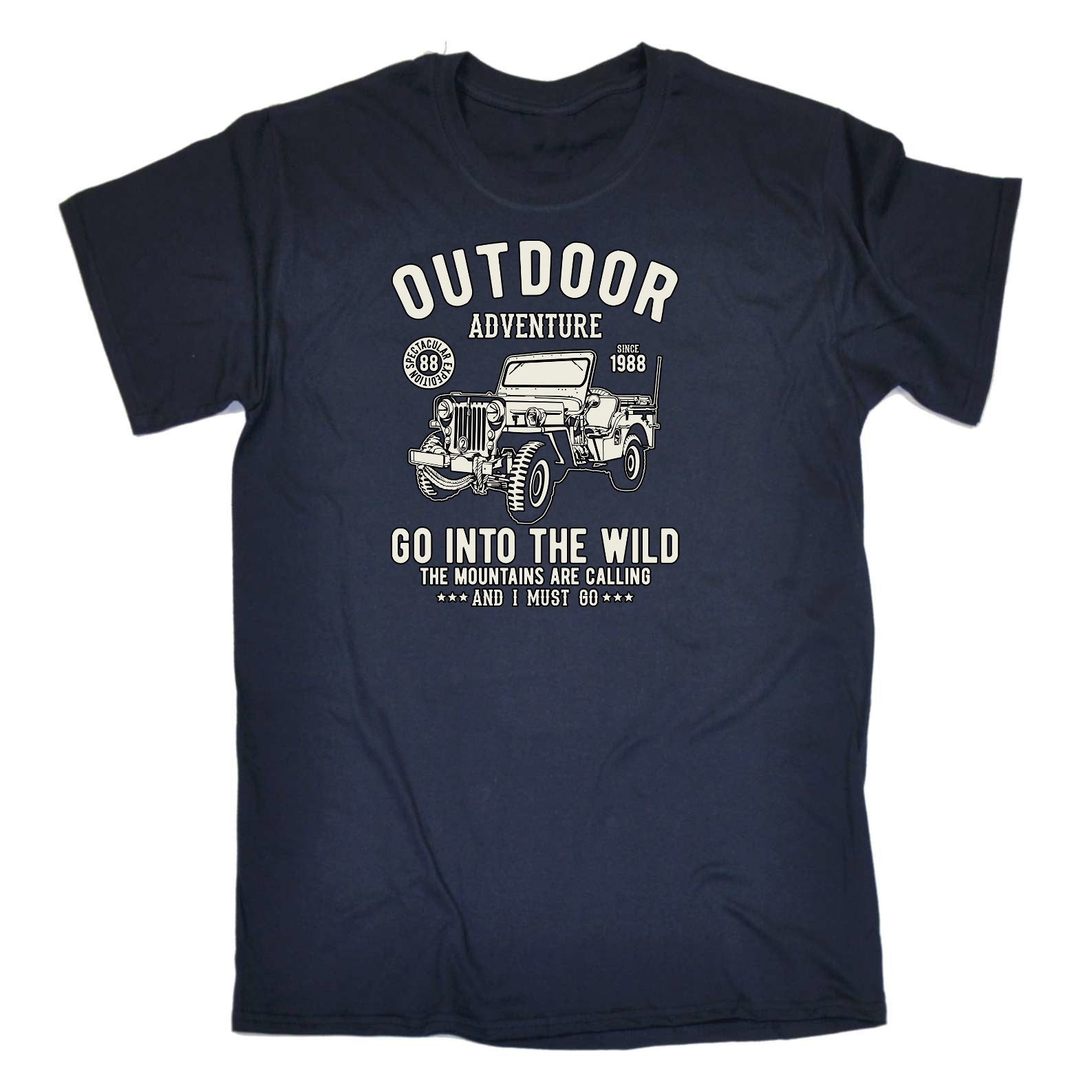 Outdoor Adventure Go Into The Wild Offroad 4X4 Car - Mens Funny T-Shirt Tshirts